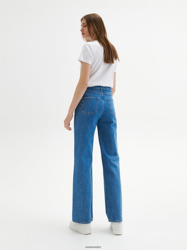 Reserved Women Recycled Cotton Blend Jeans P6H08T710 Apparel Blue