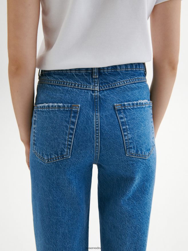 Reserved Women Recycled Cotton Blend Jeans P6H08T710 Apparel Blue