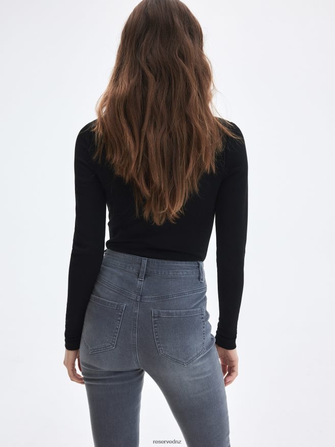 Reserved Women Slim Fit Jeans P6H08T798 Apparel Grey