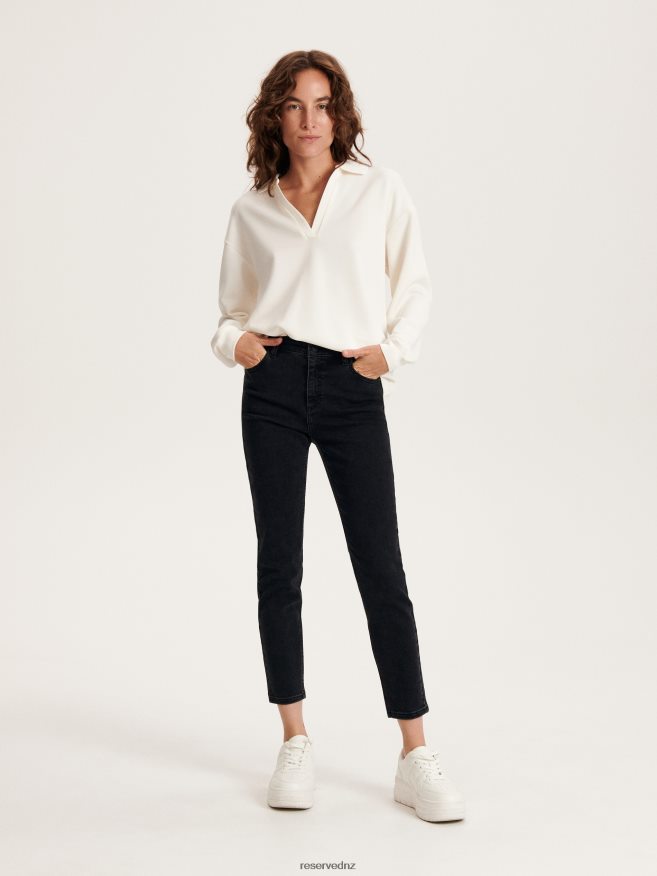 Reserved Women Slim Jeans P6H08T103 Apparel Black