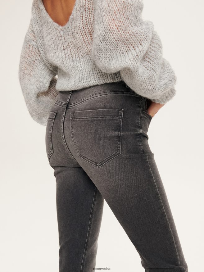 Reserved Women Slim Jeans P6H08T551 Apparel Grey