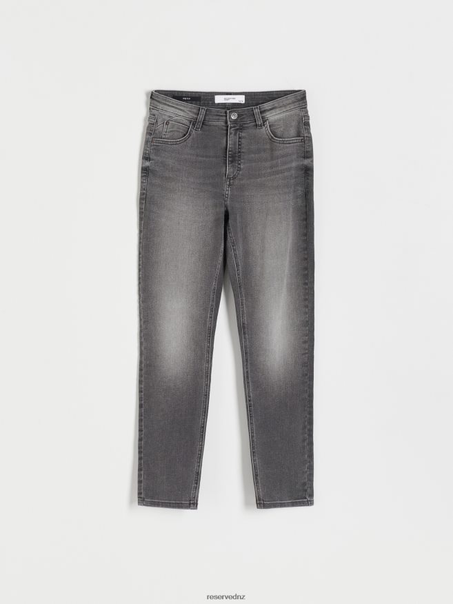 Reserved Women Slim Jeans P6H08T551 Apparel Grey