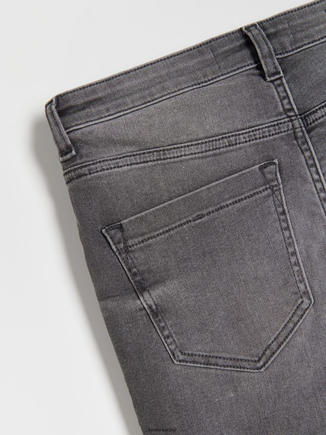 Reserved Women Slim Jeans P6H08T551 Apparel Grey