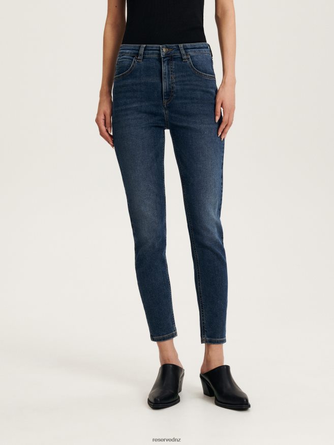 Reserved Women Slim Jeans P6H08T552 Apparel Navy