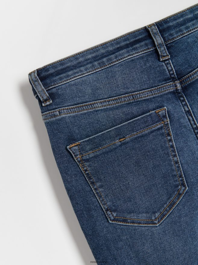 Reserved Women Slim Jeans P6H08T552 Apparel Navy