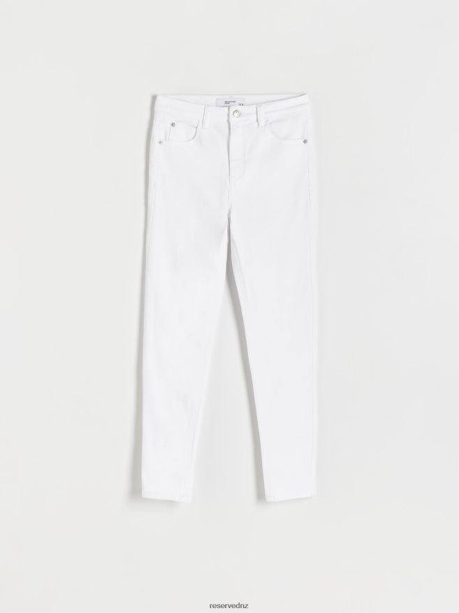 Reserved Women Slim Jeans P6H08T742 Apparel White