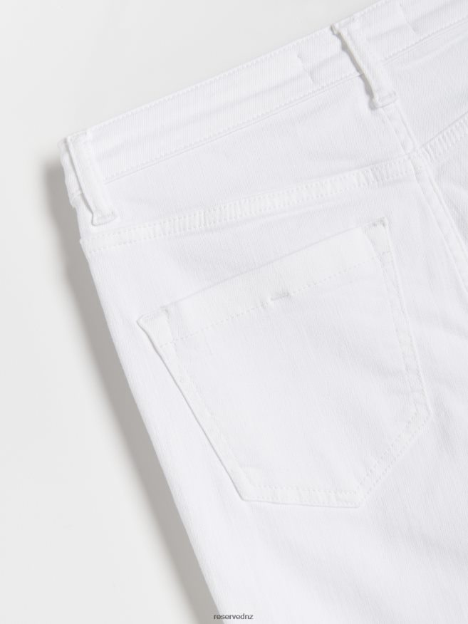 Reserved Women Slim Jeans P6H08T742 Apparel White