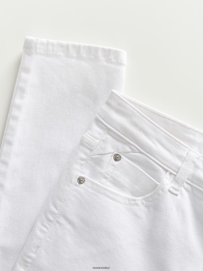 Reserved Women Slim Jeans P6H08T742 Apparel White