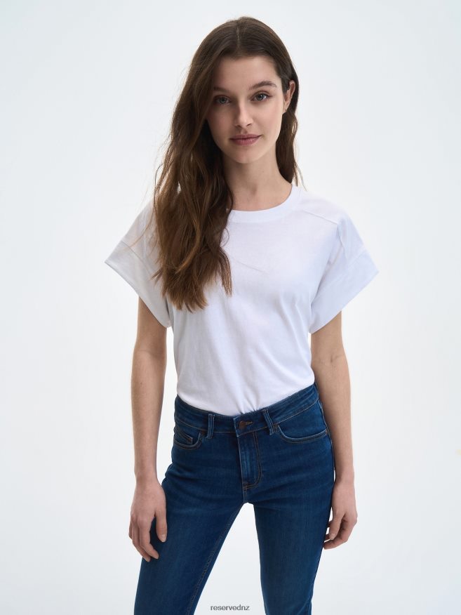 Reserved Women Slim Jeans P6H08T779 Apparel Navy