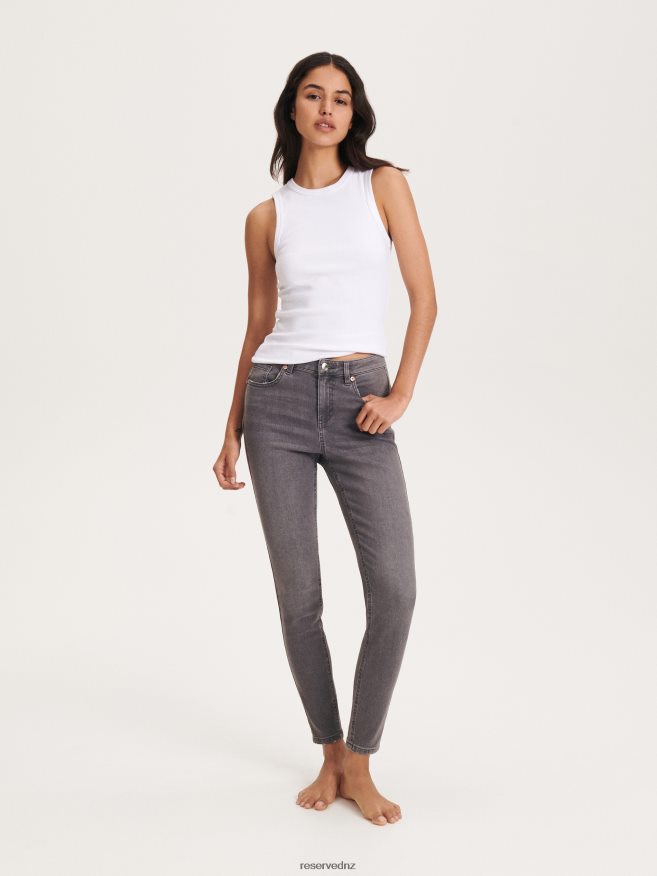 Reserved Women Slim Push Up Jeans P6H08T770 Apparel Grey