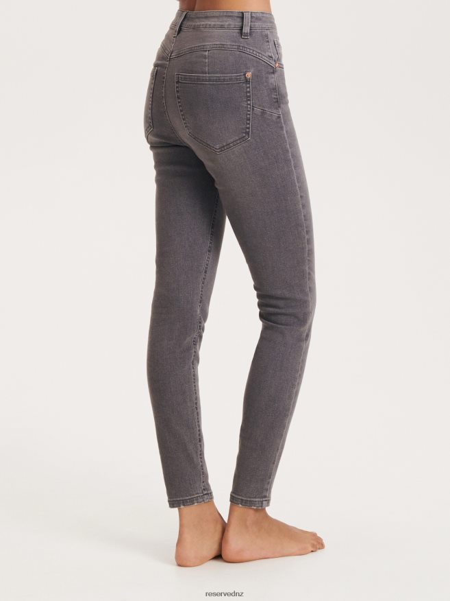 Reserved Women Slim Push Up Jeans P6H08T770 Apparel Grey