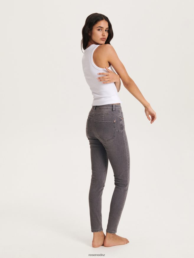 Reserved Women Slim Push Up Jeans P6H08T771 Apparel Grey