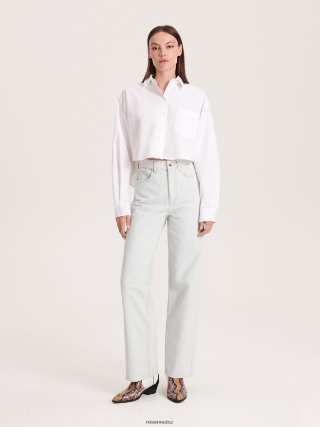 Reserved Women Straight Jeans P6H08T105 Apparel Blue