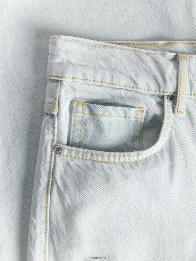 Reserved Women Straight Jeans P6H08T105 Apparel Blue