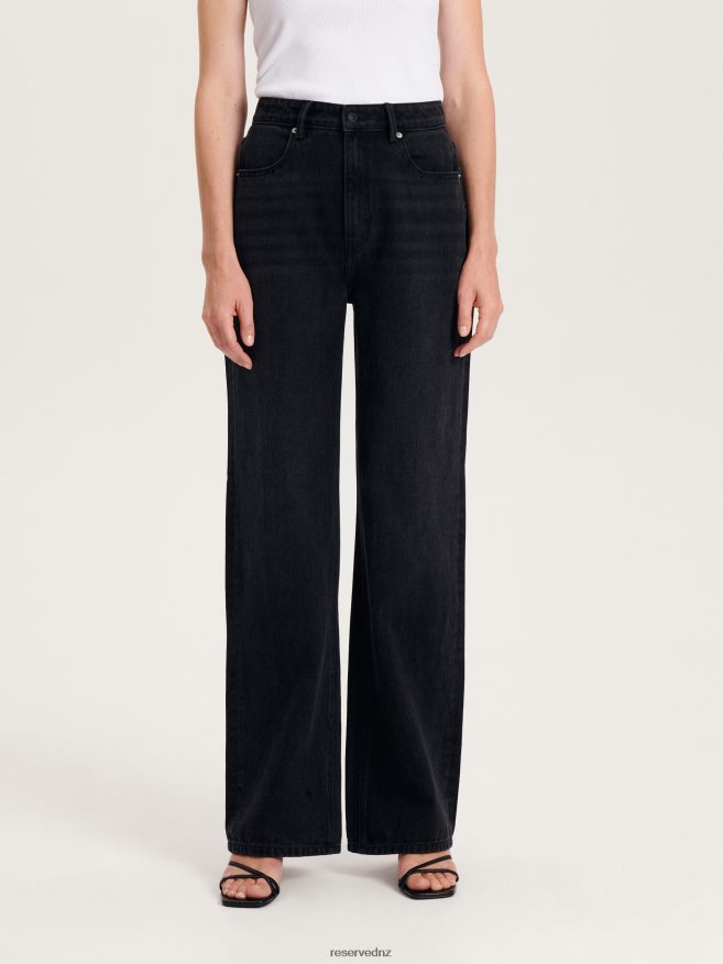 Reserved Women Straight Jeans P6H08T794 Apparel Black
