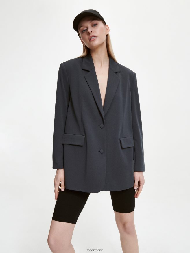 Reserved Women Cotton Rich Biker Shorts P6H08T565 Apparel Black