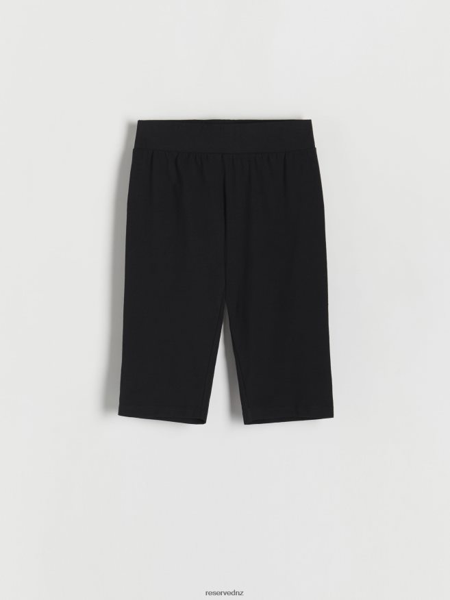 Reserved Women Cotton Rich Biker Shorts P6H08T565 Apparel Black