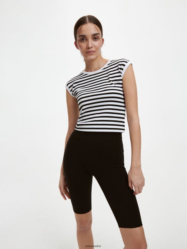 Reserved Women Cotton Rich Biker Shorts P6H08T571 Apparel Black