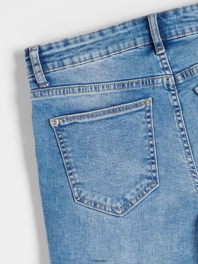 Reserved Women Denim Shorts P6H08T575 Apparel Blue