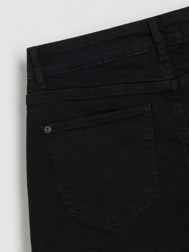 Reserved Women Denim Shorts P6H08T576 Apparel Black