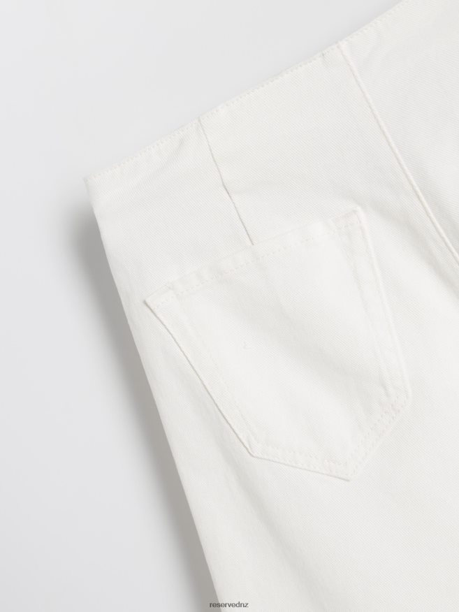 Reserved Women High Waist Shorts P6H08T562 Apparel White