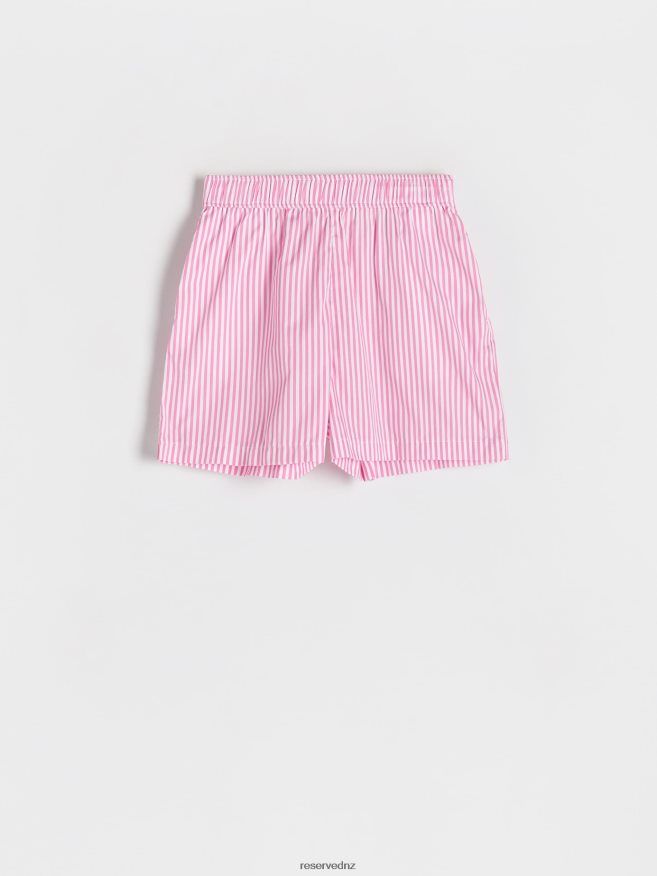 Reserved Women Poplin Shorts P6H08T592 Apparel Pink