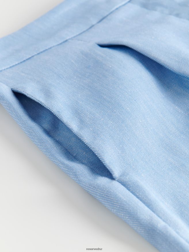 Reserved Women Shorts P6H08T601 Apparel Pale Blue