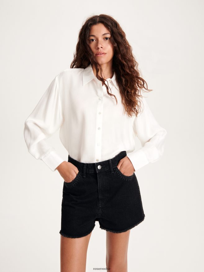 Reserved Women Shorts With Detailing P6H08T554 Apparel Black