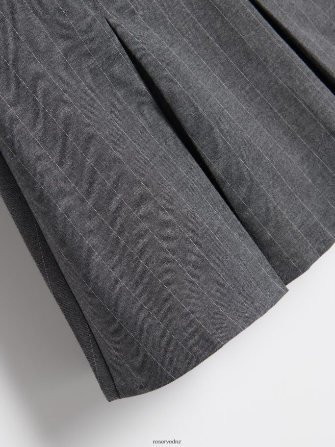 Reserved Women Skort P6H08T563 Apparel Light Grey