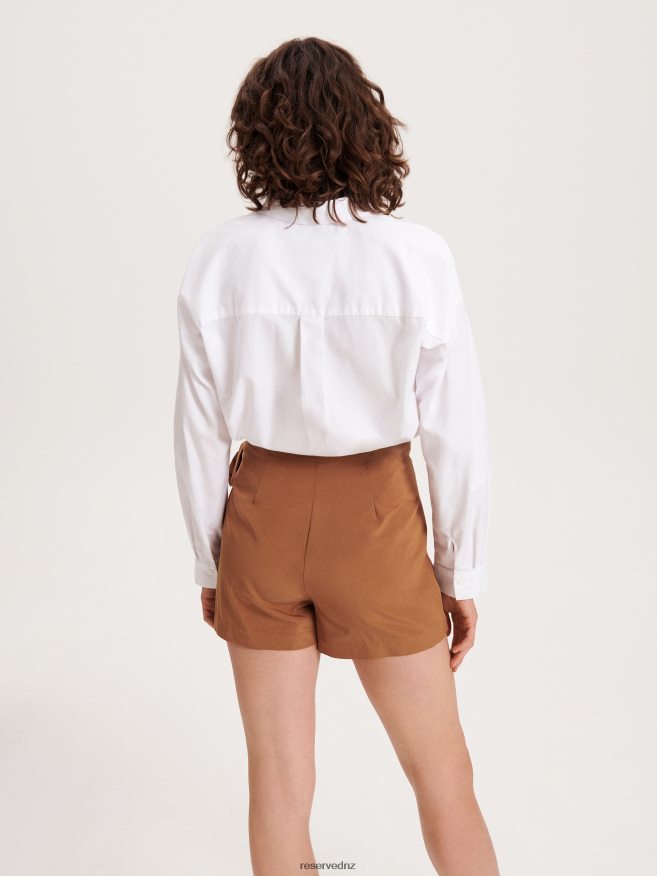 Reserved Women Skort P6H08T579 Apparel Golden Brown