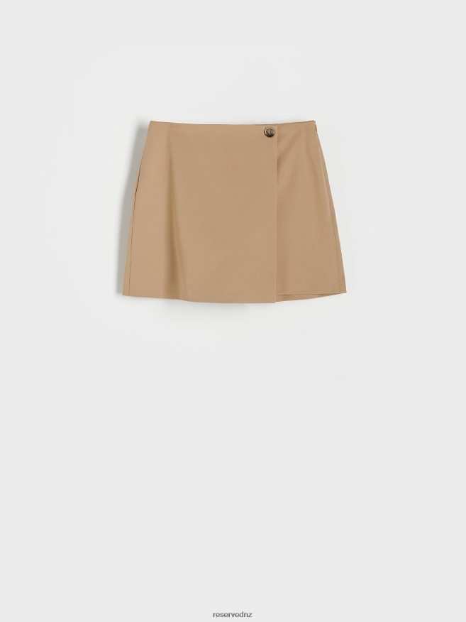 Reserved Women Skort P6H08T582 Apparel Beige