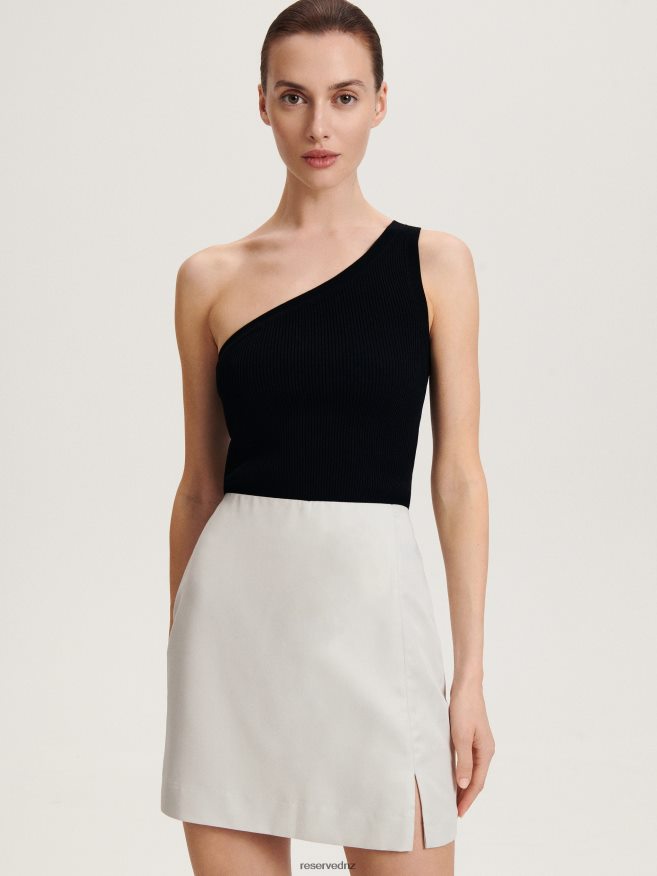 Reserved Women Skort P6H08T594 Apparel Light Grey