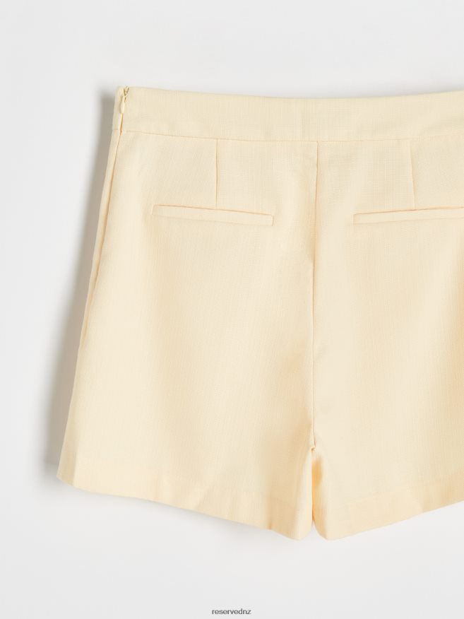 Reserved Women Skort P6H08T604 Apparel Light Yellow