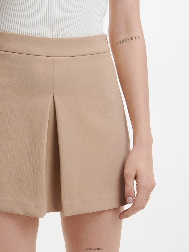 Reserved Women Skort P6H08T612 Apparel Beige