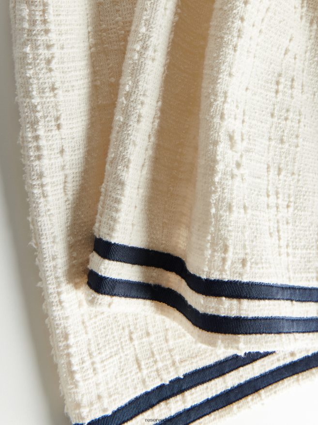 Reserved Women Structural Jersey Shorts P6H08T584 Apparel Cream