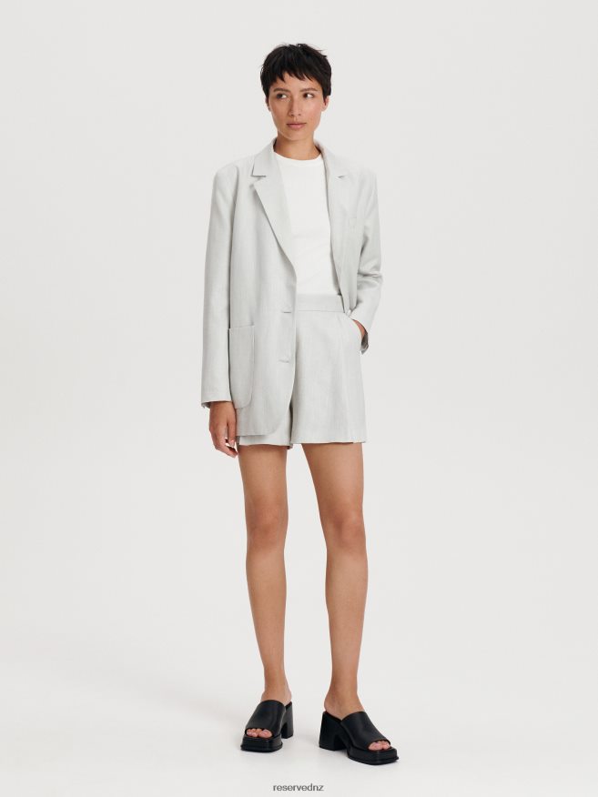 Reserved Women Suit Shorts P6H08T553 Apparel Pale Blue