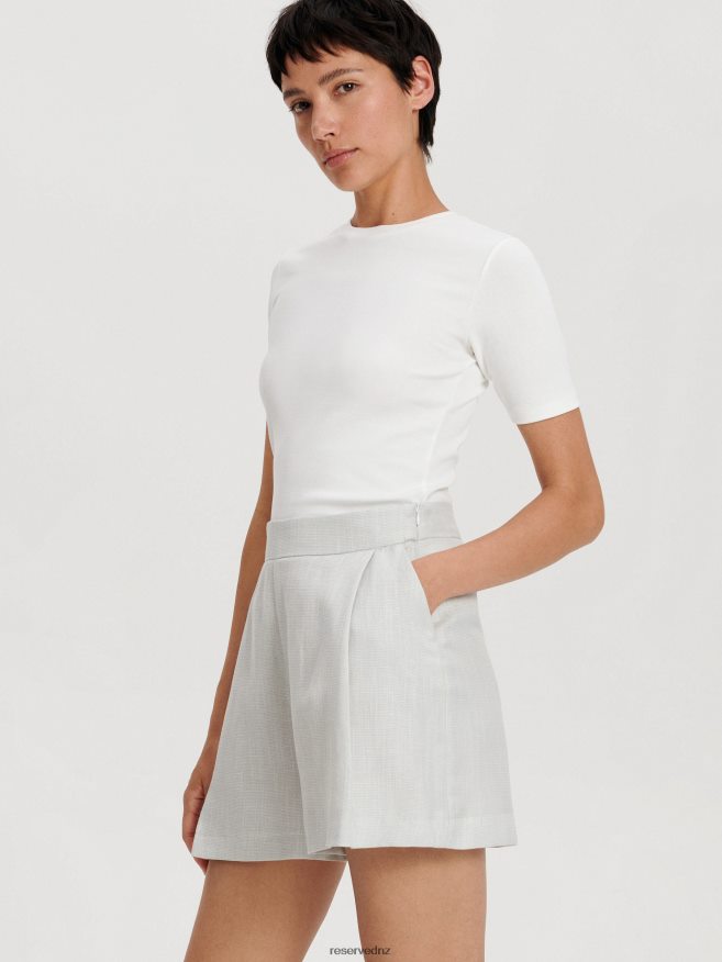 Reserved Women Suit Shorts P6H08T553 Apparel Pale Blue