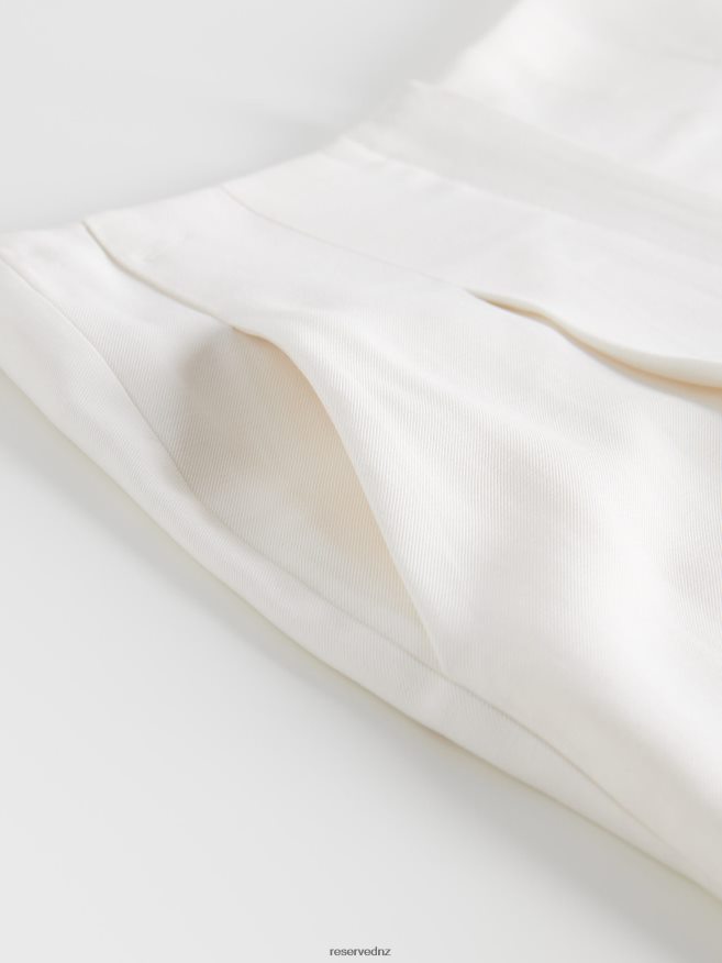 Reserved Women Viscose Shorts P6H08T119 Apparel White