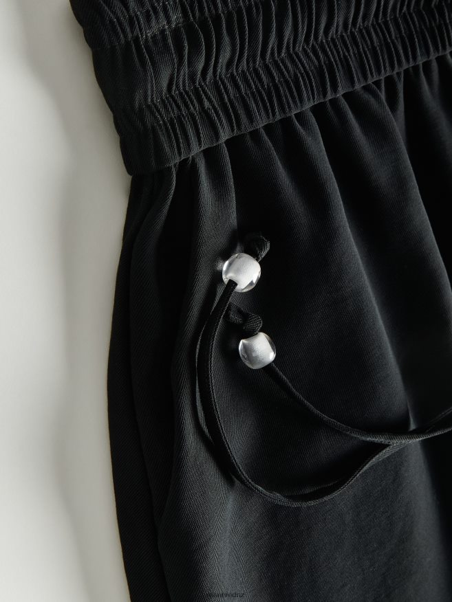 Reserved Women Viscose Shorts P6H08T577 Apparel Black