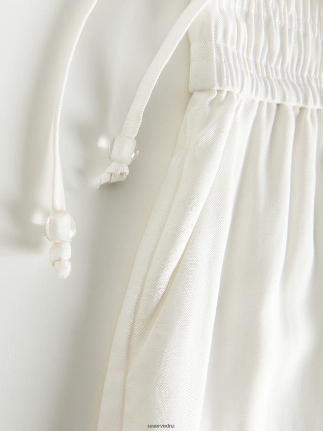 Reserved Women Viscose Shorts P6H08T578 Apparel White