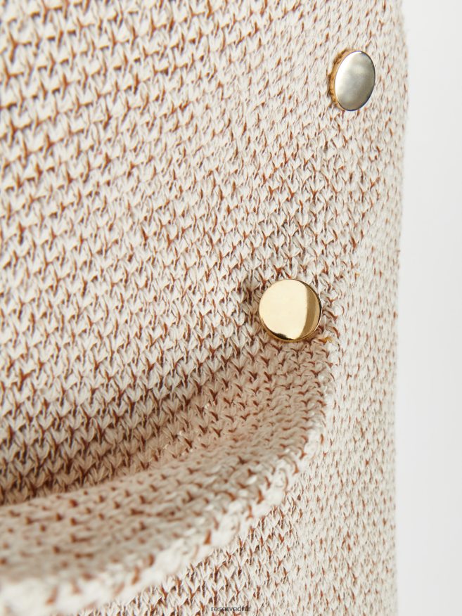 Reserved Women High Waist Skirt P6H08T845 Apparel Beige