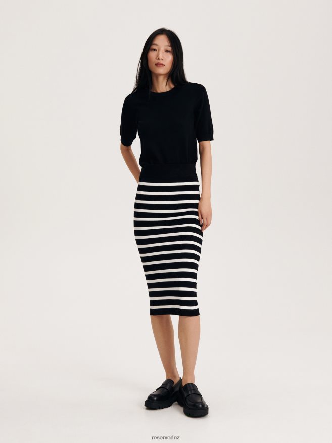 Reserved Women Jersey Midi Skirt P6H08T538 Apparel Multicolor