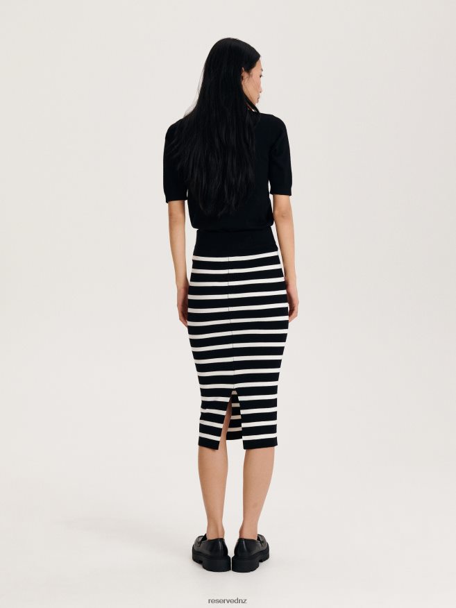 Reserved Women Jersey Midi Skirt P6H08T538 Apparel Multicolor