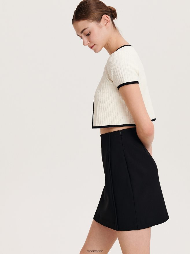 Reserved Women Mini Skirt P6H08T164 Apparel Black