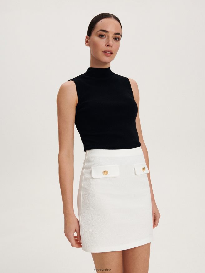 Reserved Women Mini Skirt P6H08T70 Apparel Cream