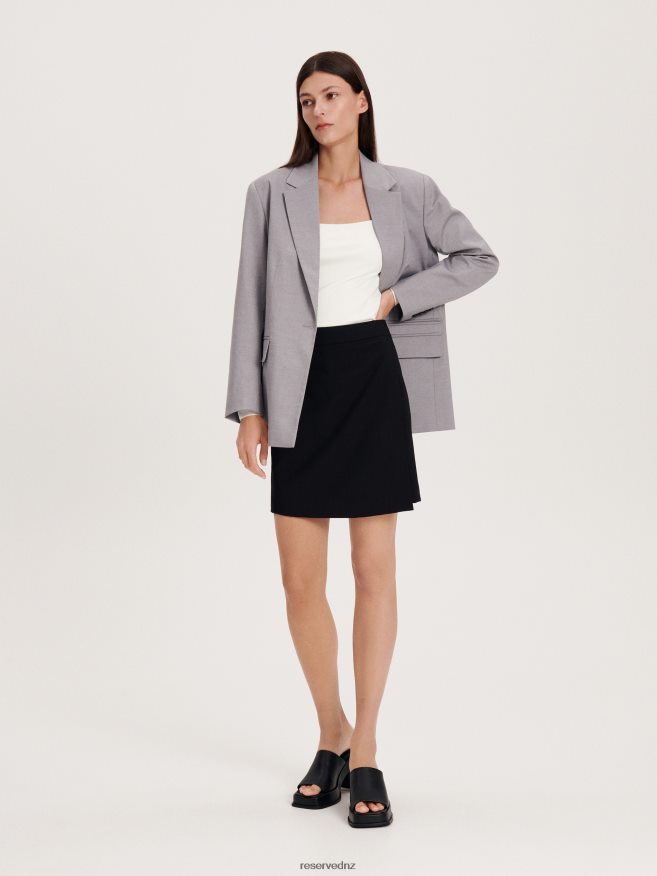 Reserved Women Mini Skirt P6H08T72 Apparel Black