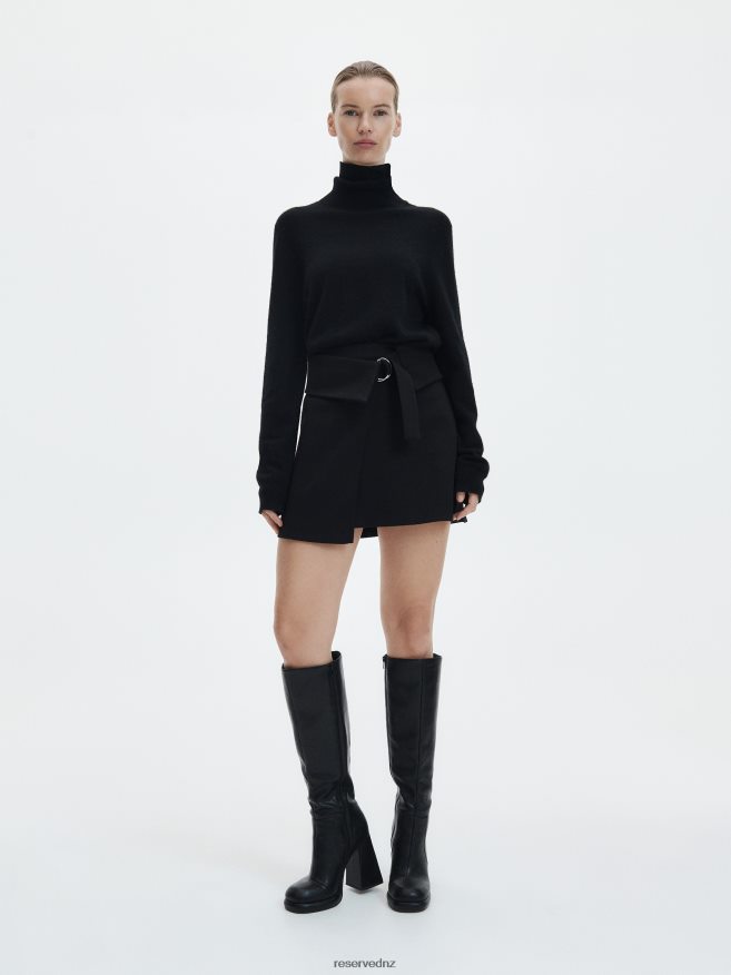 Reserved Women Mini Skirt P6H08T849 Apparel Black