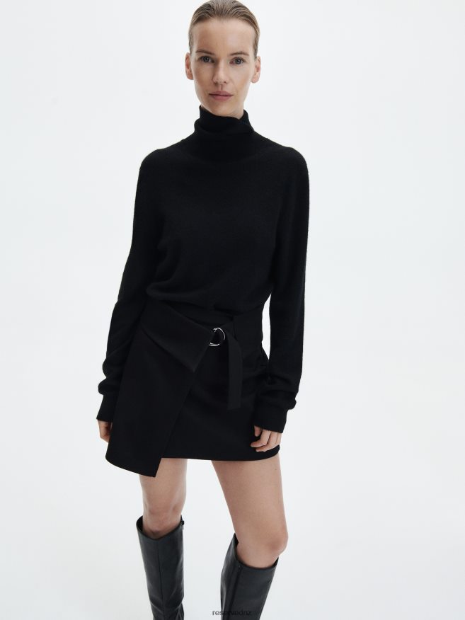 Reserved Women Mini Skirt P6H08T849 Apparel Black