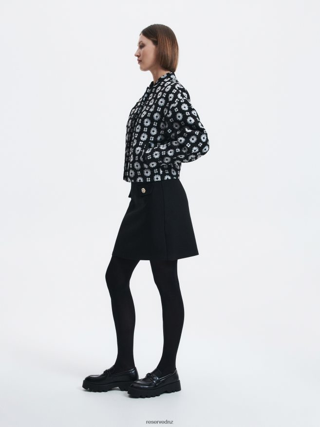 Reserved Women Mini Skirt P6H08T857 Apparel Black