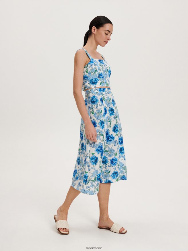 Reserved Women Patterned Skirt P6H08T858 Apparel Multicolor